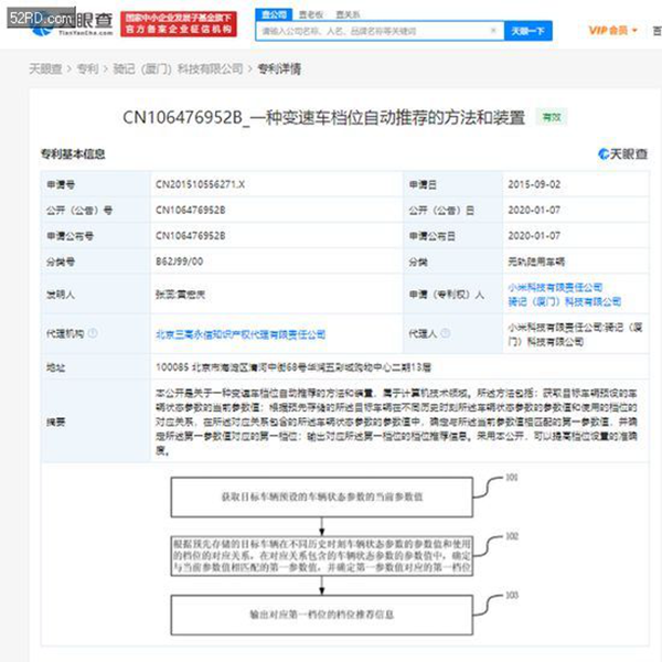 “不造車”的小米開始造車了？已有多項(xiàng)汽車相關(guān)專利和商標(biāo)