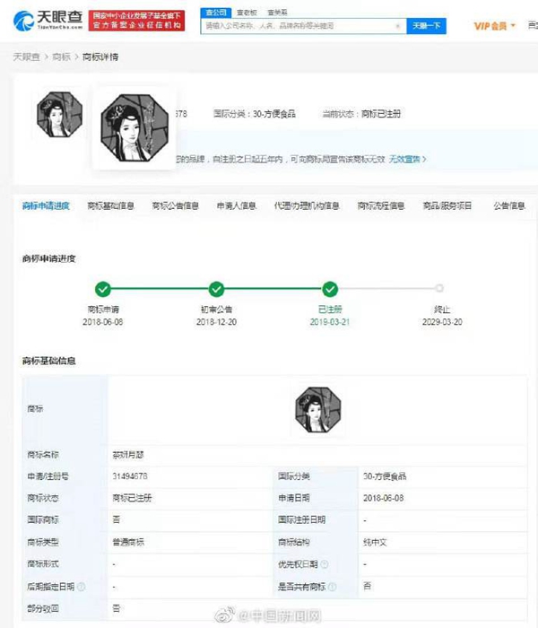 “茶妍月瑟及圖”商標被無效宣告