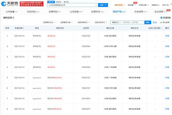 小米多個“神仙秒充”“REDMI 神仙秒充”商標(biāo)被駁回