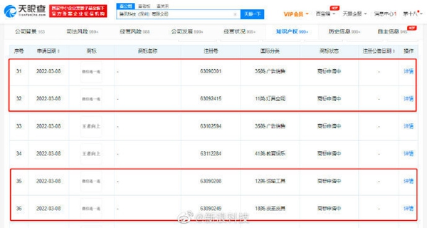 騰訊申請注冊多枚“微信連一連”商標(biāo)