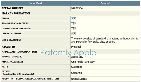 蘋(píng)果申請(qǐng)擴(kuò)展Siri商標(biāo) 可應(yīng)用于冰箱、…