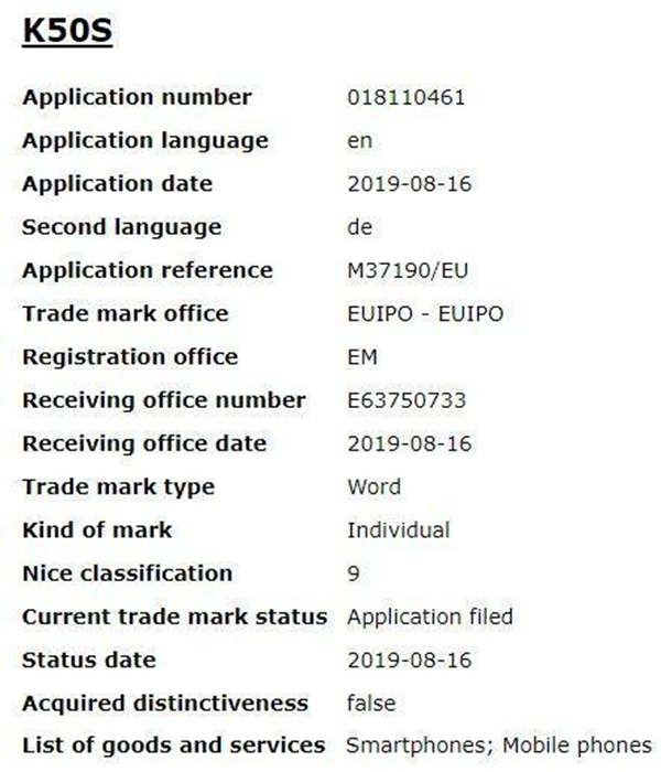 LG入門級又添新機(jī)，“K40S”“K50S”已提交注冊申請