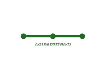 ONE LINE THREE PIONTS